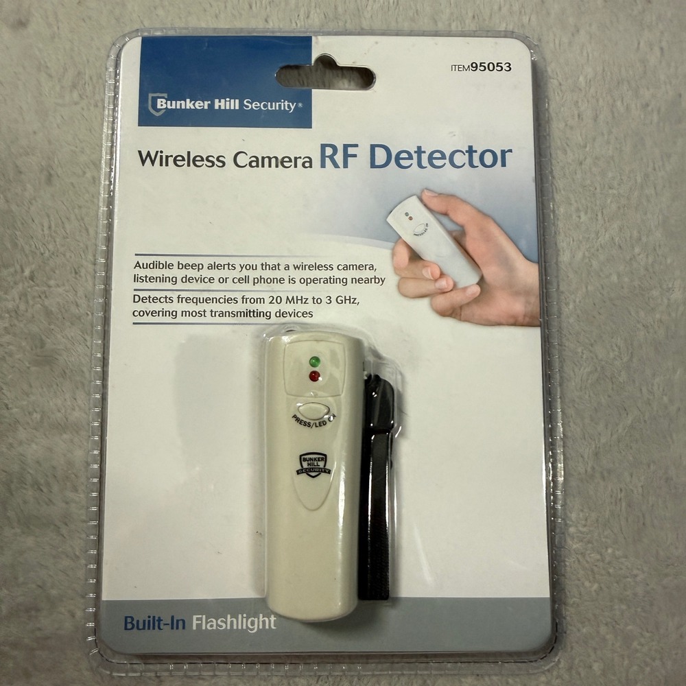 Bunker Hill Security Wireless Camera RF Detector with Built-in Flashlight - Mode
